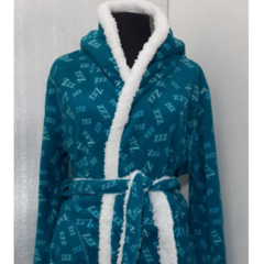 EM66 BATA POLAR ESTAMPADA DE MUJER - tienda online