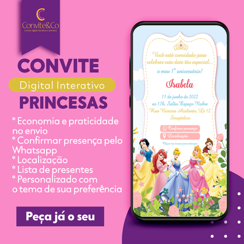 Convite Website Interativo E Animado - Roblox Meninas