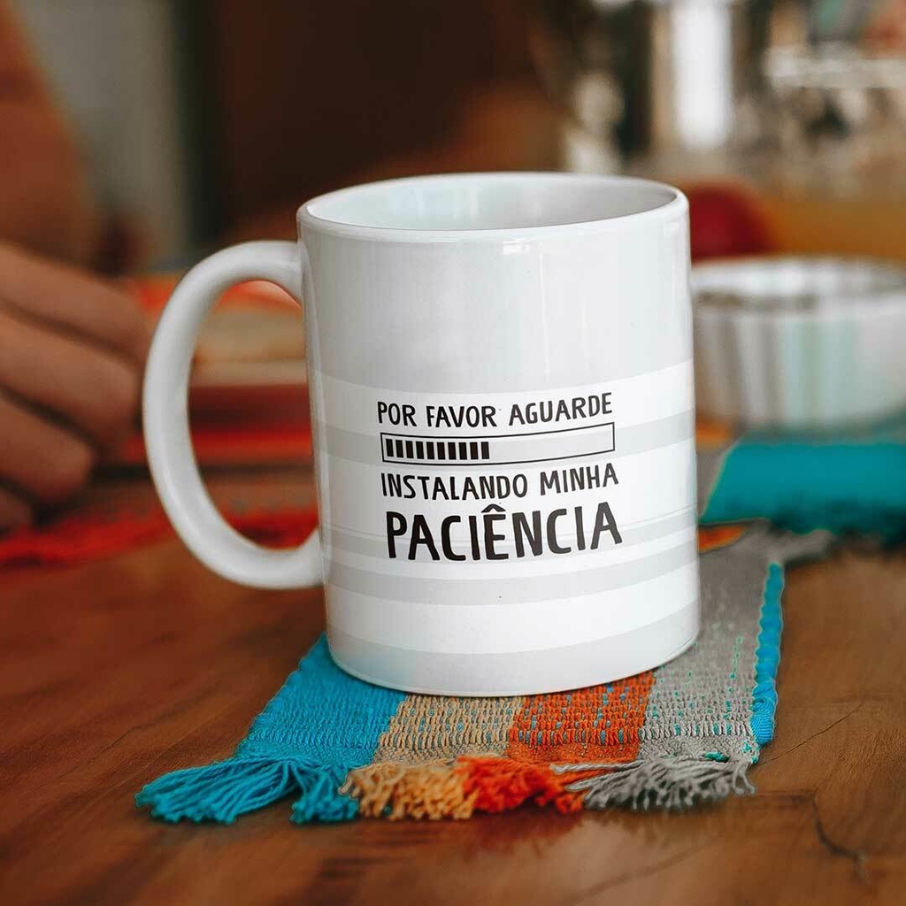 Caneca Divertida Flork Instalando KaBuM