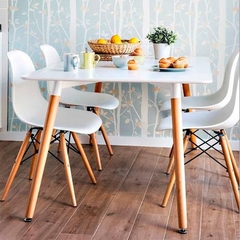 Mesa Eames Blanca Recta