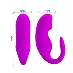 Vibrador Casal 12 Vibrações com Controle Tiffany - Pretty Love