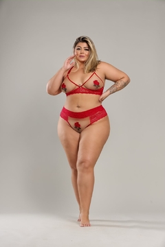 Conjunto Mirna Tule Plus Ilusion - loja online
