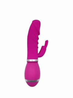 Vibrador com Estimulador de Clitóris e 12 Modos de Vibração Recarregável.