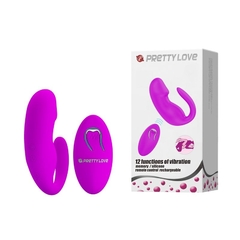 Vibrador Casal 12 Vibrações com Controle Tiffany - Pretty Love
