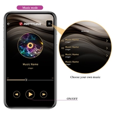 Vibrador Controle APP 12 Vibrações Recarregável Abner - Pretty Love