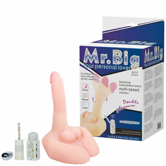 Masturbador em Cyberskin com Pênis e Vibro Mr. Big