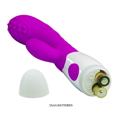 Vibrador Com Estimulador Clitoriano 7 Vibrações Arthur - Pretty Love - Feirão do Prazer