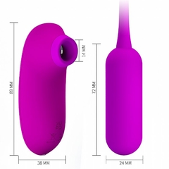 Vibrador Ponto G e Estimulador Clitóris Ondas de Pressão Curupira - Pretty Love - loja online
