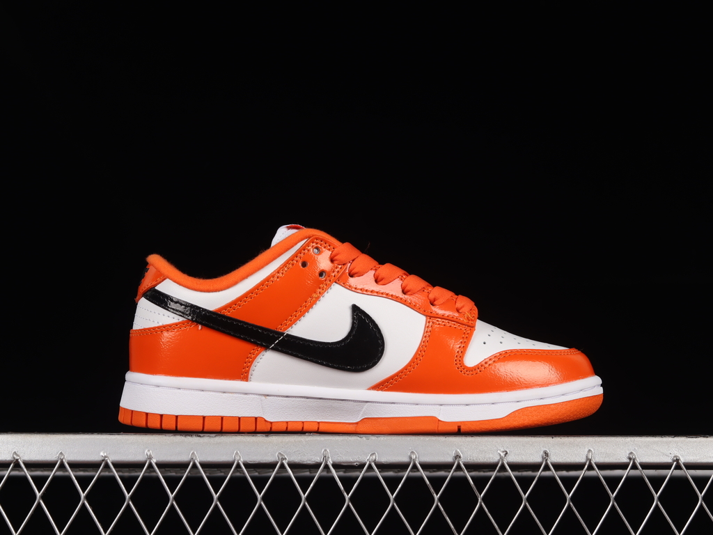 Nike Dunk Low White Orange Patent