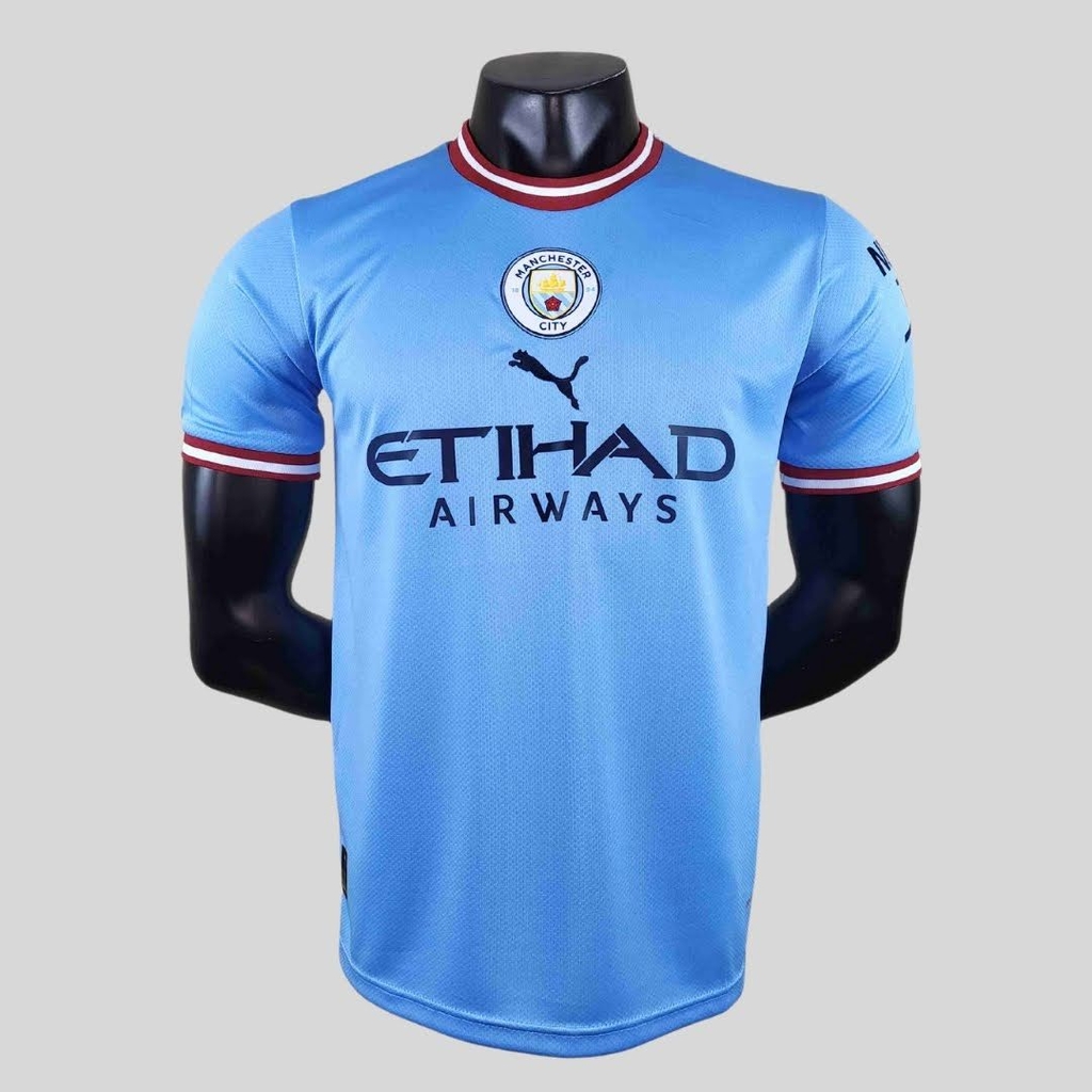 Camisa Manchester City 22/23 Versão Torcedor Pré-Jogo - Azul