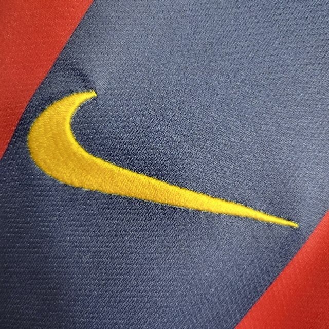 Camisa Barcelona 14/15 I Home Retro Vermelha e Azul Nike