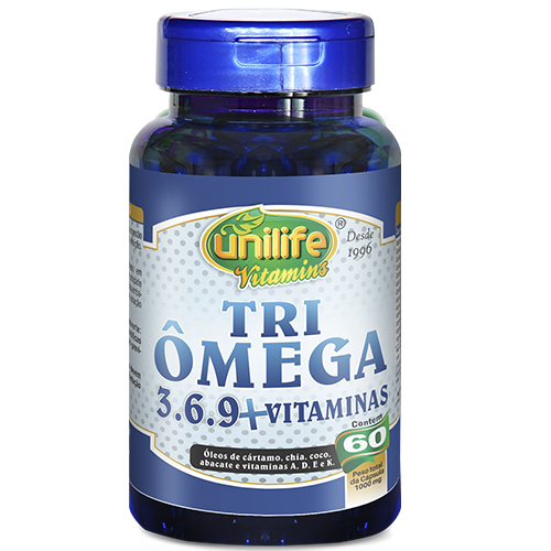 Ômega 3 - Tri Ômega 3,6,9 Vitaminas - 60 cápsulas
