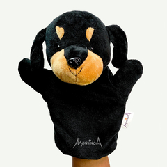 Fantoche Cachorro Rottweiler | Pelucia Animal