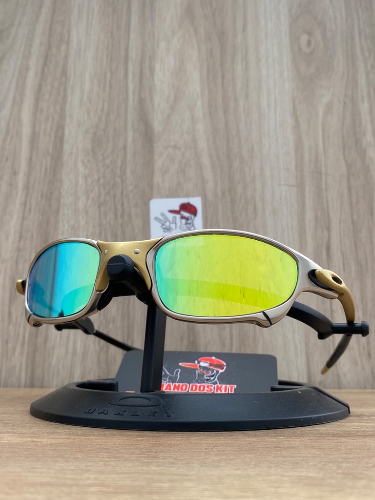 Xavier Lupass - Oakley Juliet 24k - Lentes gold brilho