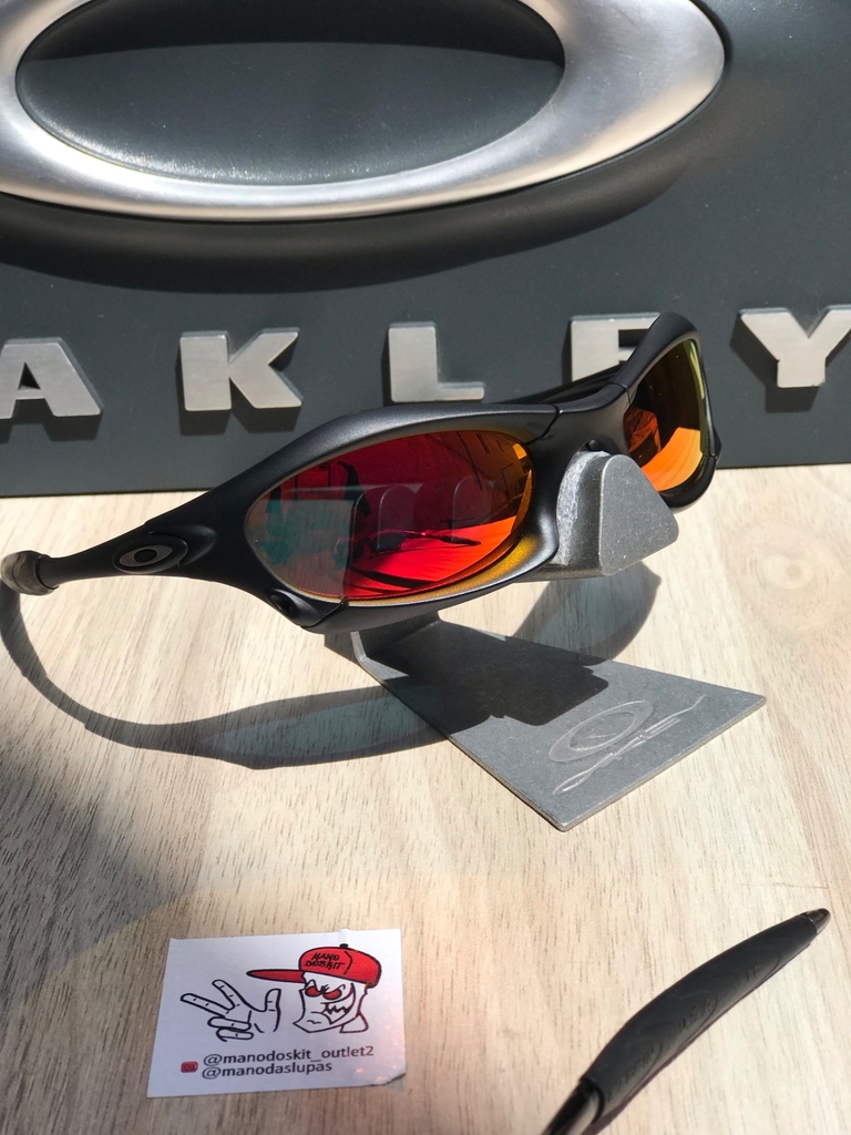 Óculos de Sol Oakley Flak Jacket 1.0 Verde/Preta Lentes Prizm Top