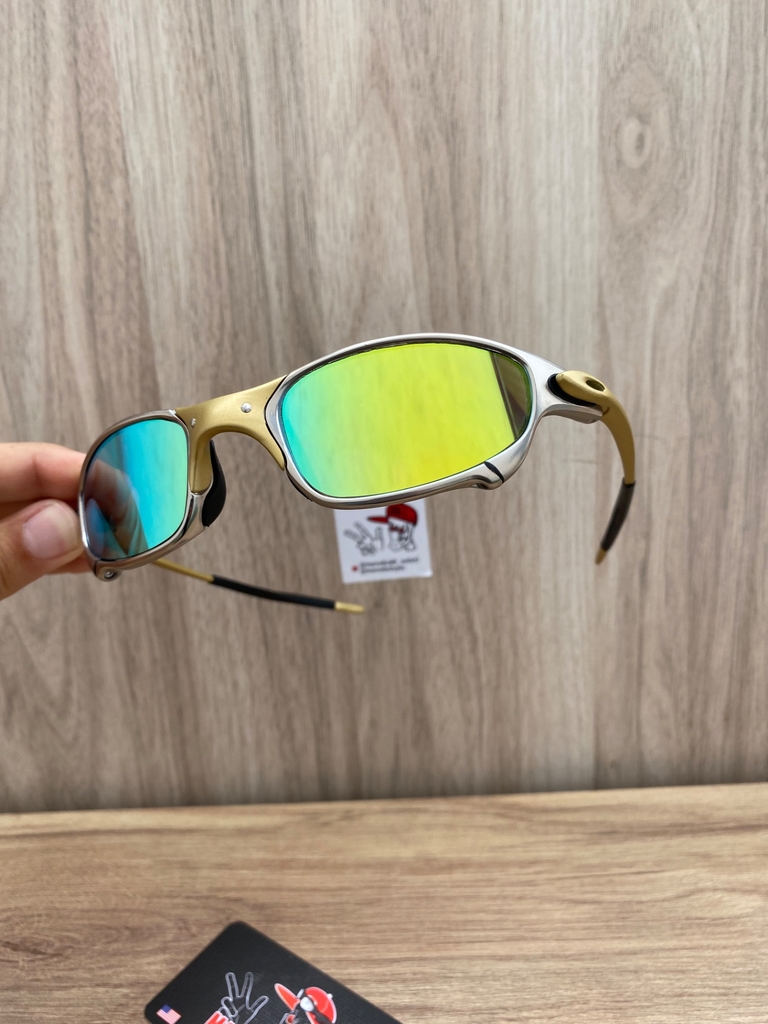 Xavier Lupass - Oakley Juliet 24k - Lentes gold brilho