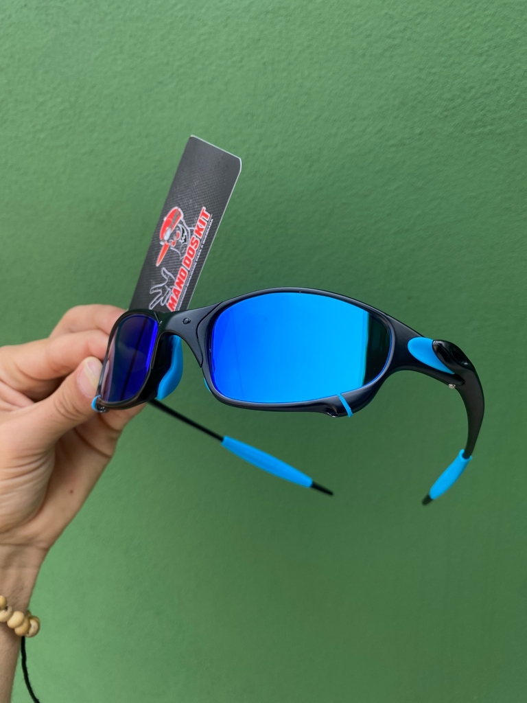 Juliet Carbon lentes Icethug Kit Azul - Mano dos Kit