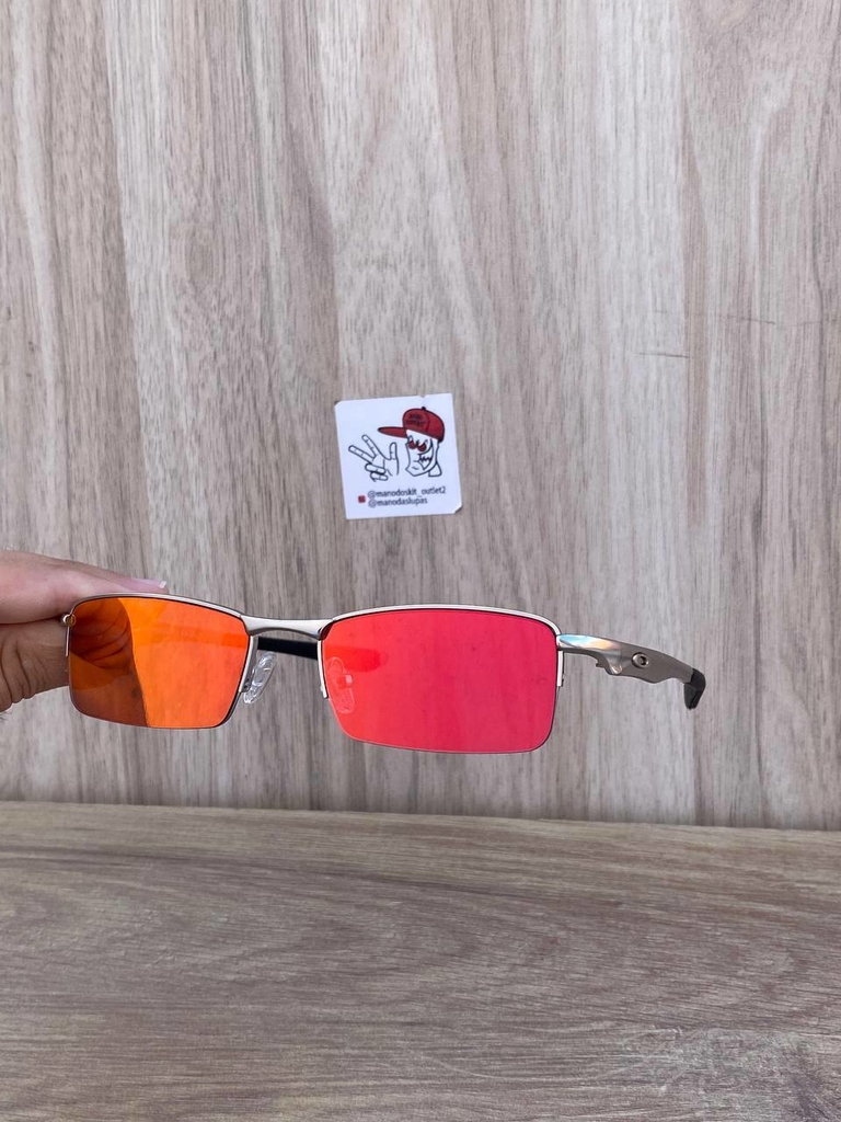 Oakley Vilão prata lentes Ruby - Mano dos Kit