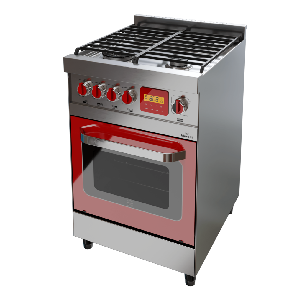 Cocina Morelli Vintage Touch 550 Roja Gastrofunes