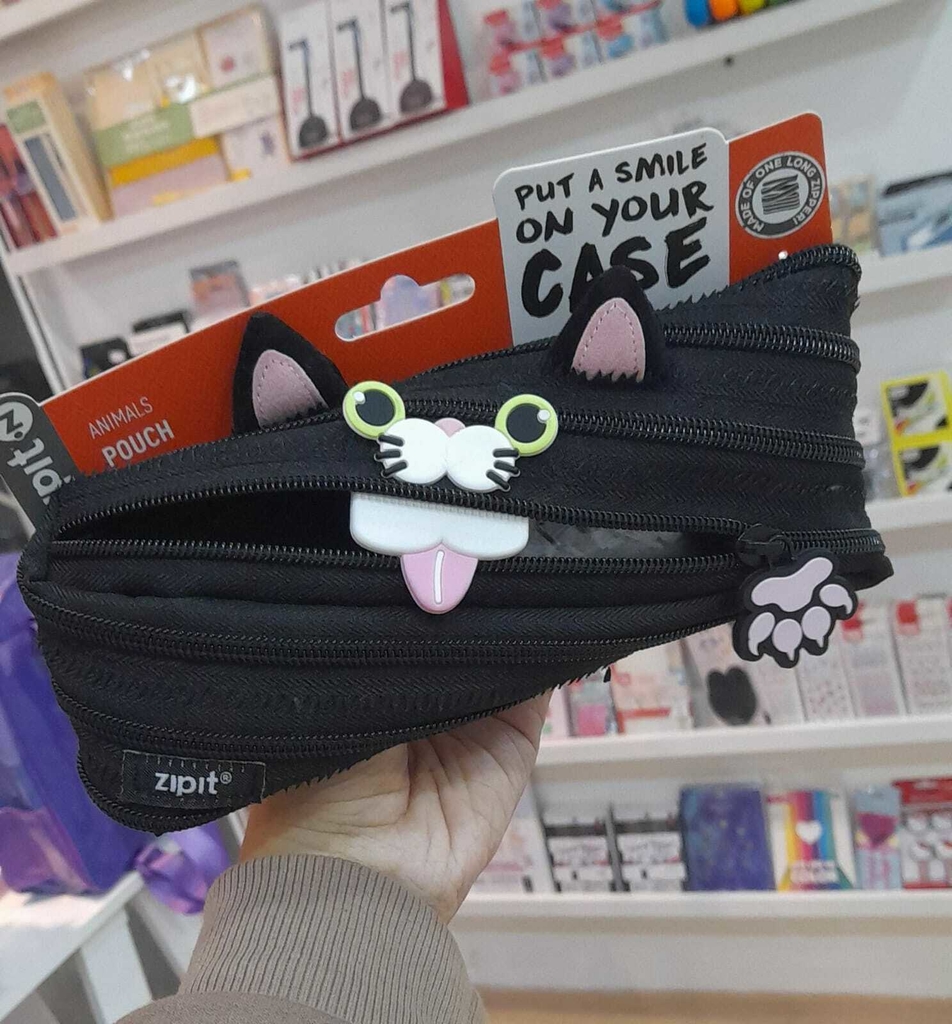 Estojo Escolar Monster Gato Preto Zipit Maped - Pedagógica - Papelaria,  Livraria, Artesanato, Festa e Fantasia