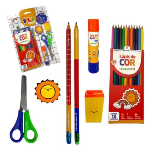 Kit Escolar Camping LEONORA 72198 - Papelaria Literarte