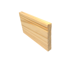 Zócalo recto moldurado N.459 (11,5x67 mm) pino natural