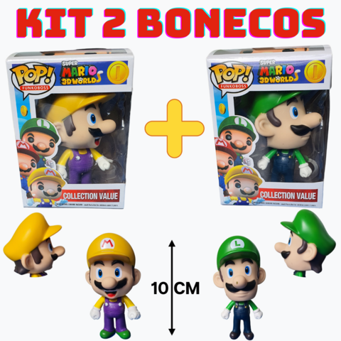 Kit 3 Bonecos Turma do super mario de 25cm - Bonecos - Magazine Luiza