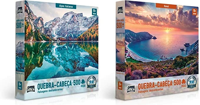 Quebra-Cabeça Paisagens Deslumbrantes Alpes Italianos -500pç