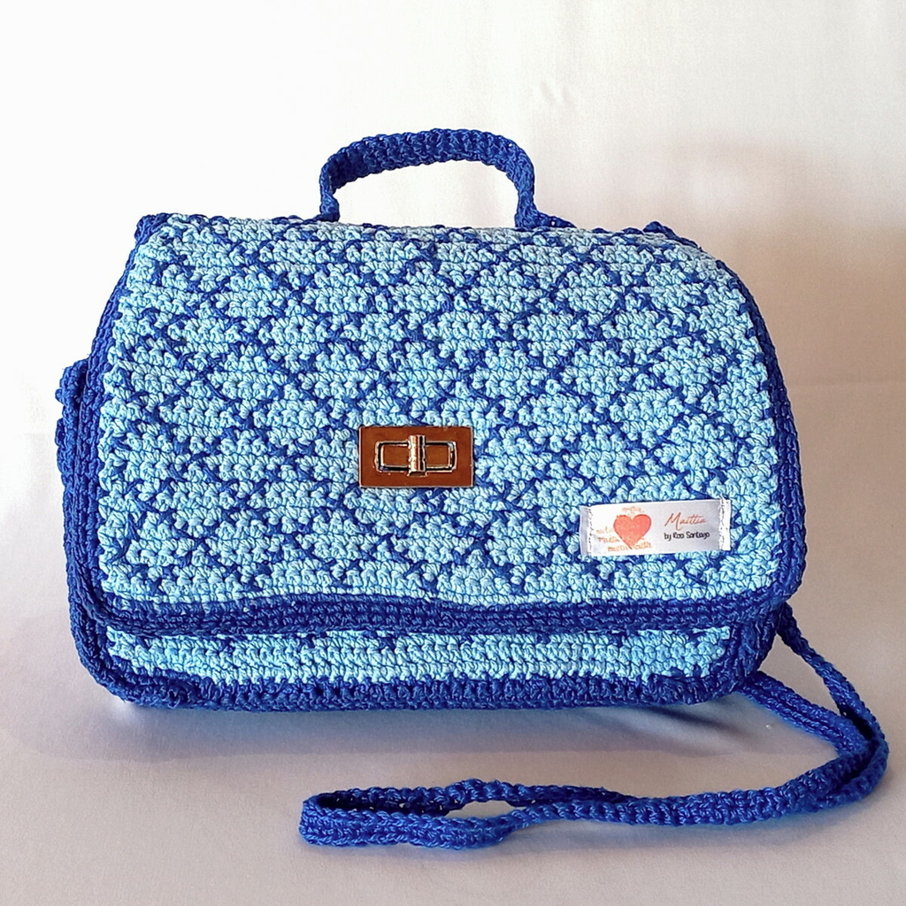 BOLSA XADREZ DE CROCHÊ FÁCIL, Tutorial Crochet, Sucesso De Vendas