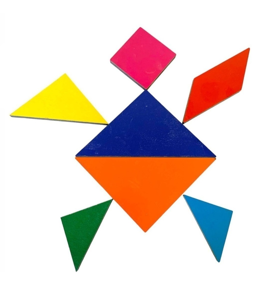 Jogo Tangram + Dama Com Caixa resinada 20X20 3MM - LF Sublimação - Atacado  da Sublimação