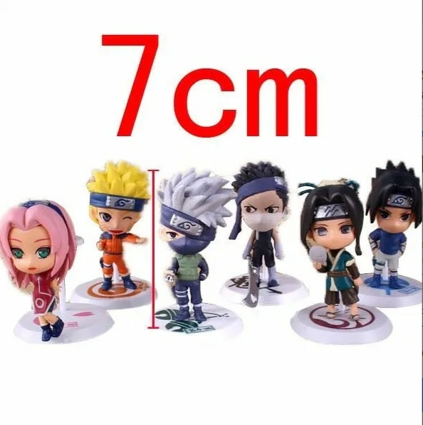 NO BRASIL** 12 bonecos naruto chibi com base 7cm Naruto shippuden