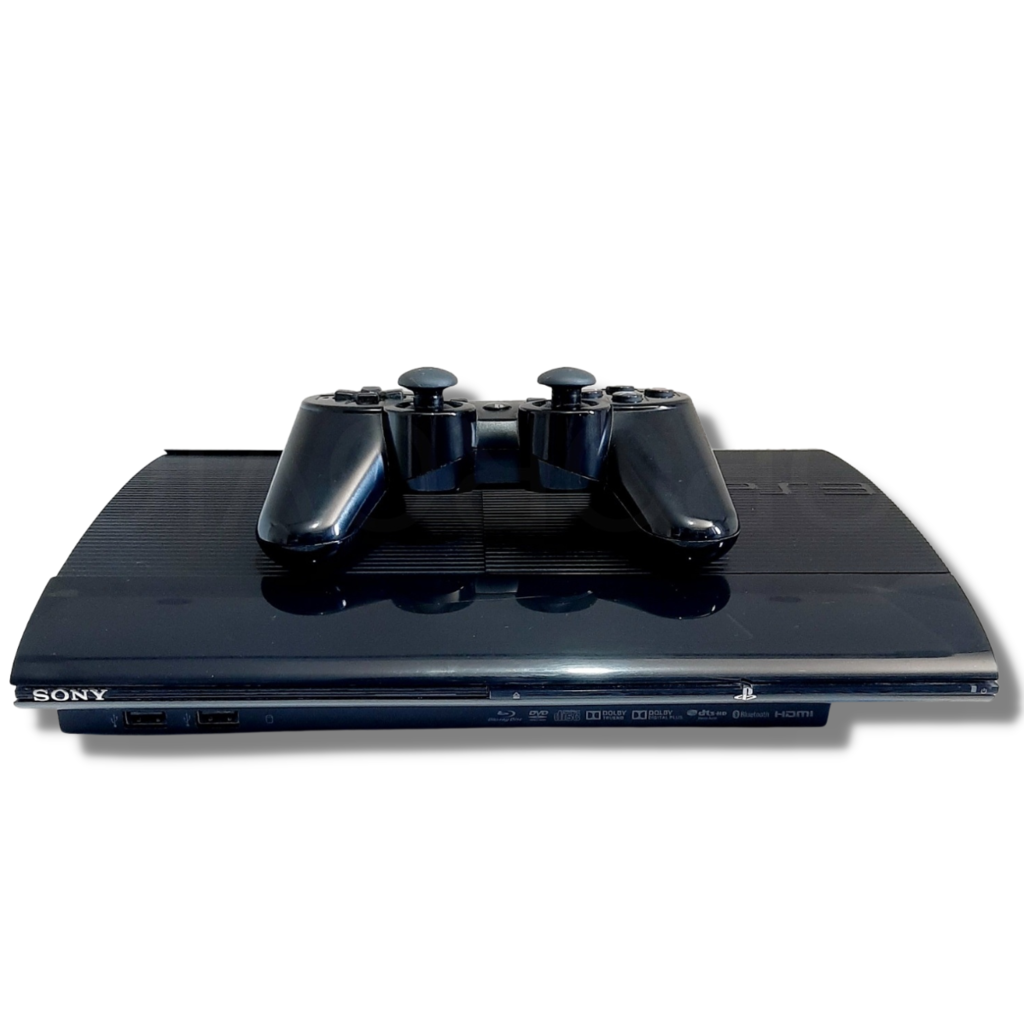 Playstation 3 Ps3 Play Usado Slim Com 40 Jogos + 2 Controles