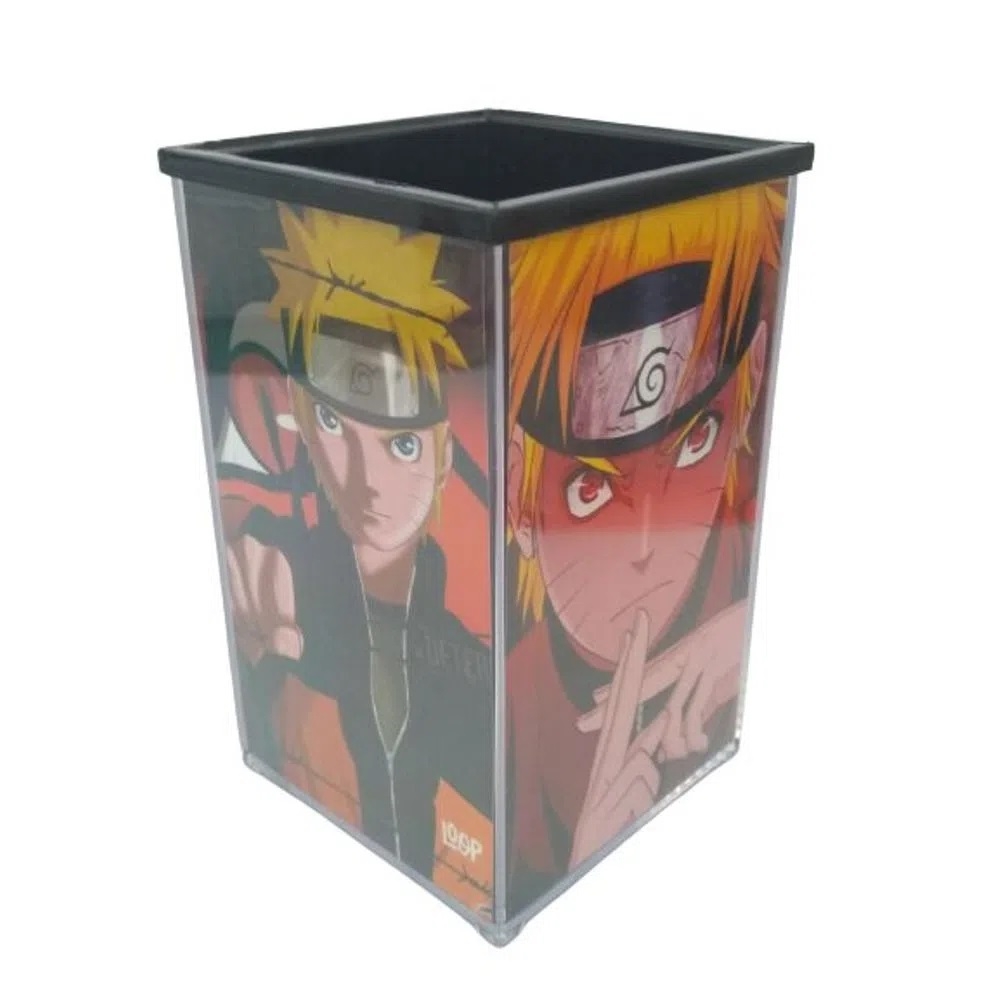 Organizador de Mesa Porta Lápis e Canetas Naruto Shippuden Anime e