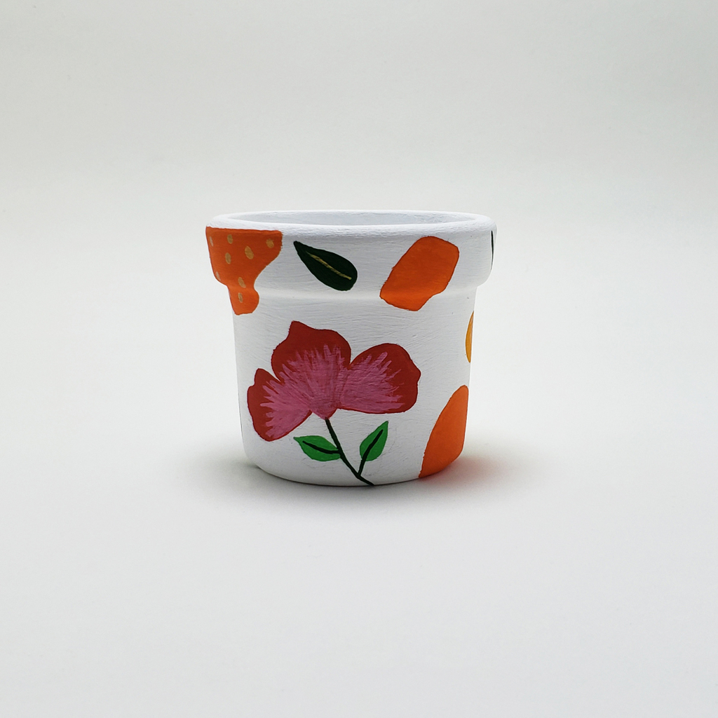 lindo conjunto kawaii de cactos em vasos de flores. página para