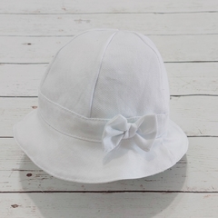 Gorro Piluso White Moño