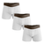 Pack X3 Boxer Adulto Clásico Blanco