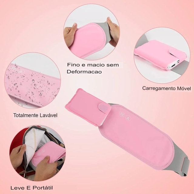 ólica menstrual lavável massageador menstrual cólica período alívio da dor almofada de aquecimento para cãibras menstruais barriga abdominal mais quente