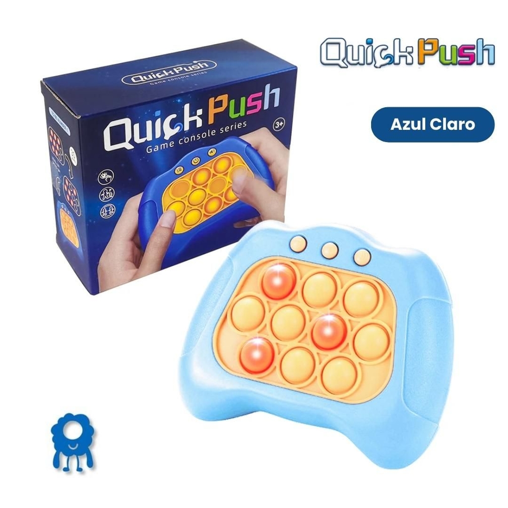 Pop Luz Fidget Jogo Rápido Push Bubble Game Handle Brinquedos Boys & Girls
