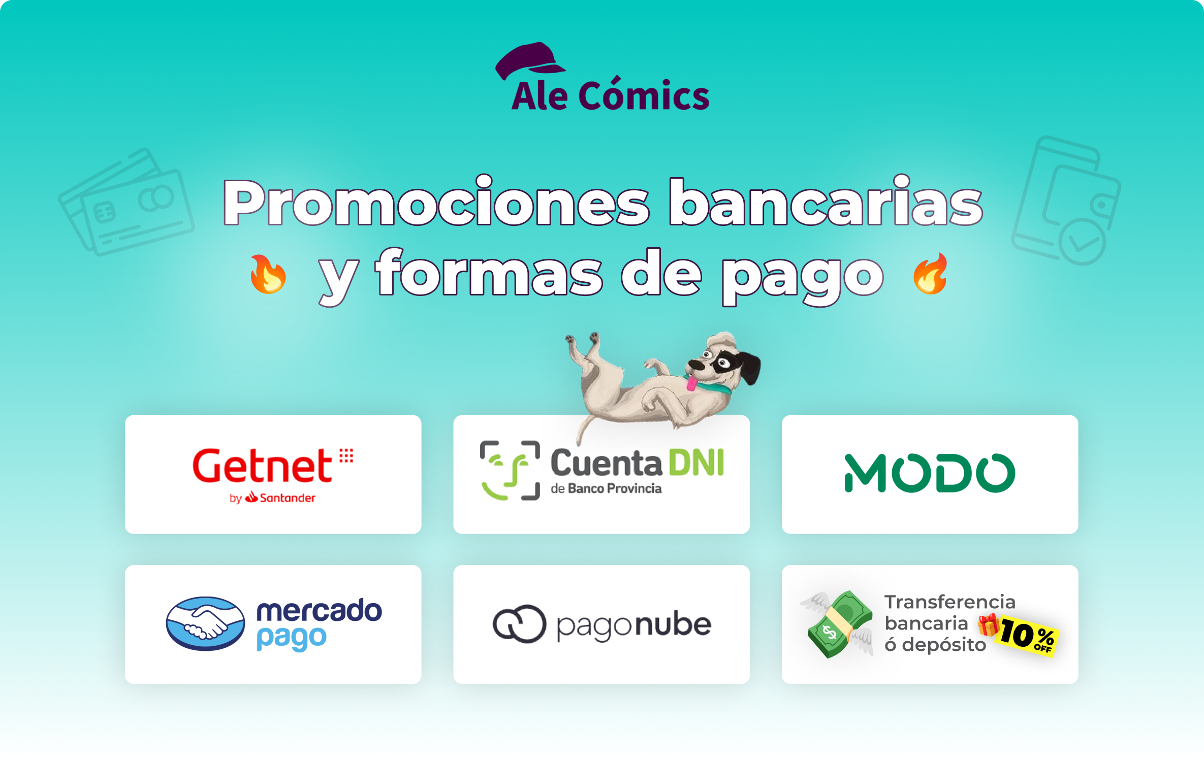 Promociones bancarias y formas de pago en Alecomics