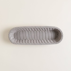 CANASTA ALARGADA DE PP VISON CLARO 38 X 12 X 7,5 CM - comprar online