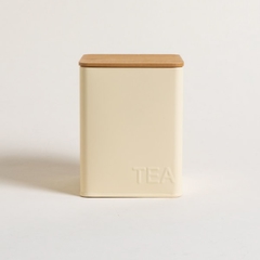 LATA CUADRADA TAPA BAMBOO TEA 11X11X14 CM