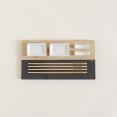SET DE SUSHI X 2 BAMBOO 30X16X3.5 CM
