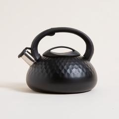 PAVA SILBADORA ROMBOS NEGRO MATE 3L