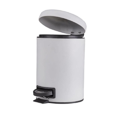 CESTO REDONDO CON PEDAL BLANCO /26X16CM/CAPACIDAD 3L - comprar online