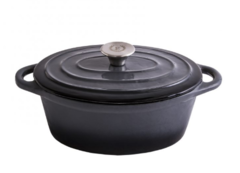 OLLA HIERRO ESMALTADO OVAL ERMINDA 24 CM - comprar online