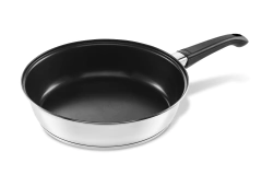 SARTEN GAMUZA LINEA PRETO ACERO INOX 24CM ANTIADHERENTE
