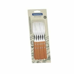 Tenedores Tramontina Dynamic Mango Madera X 6 Unidades
