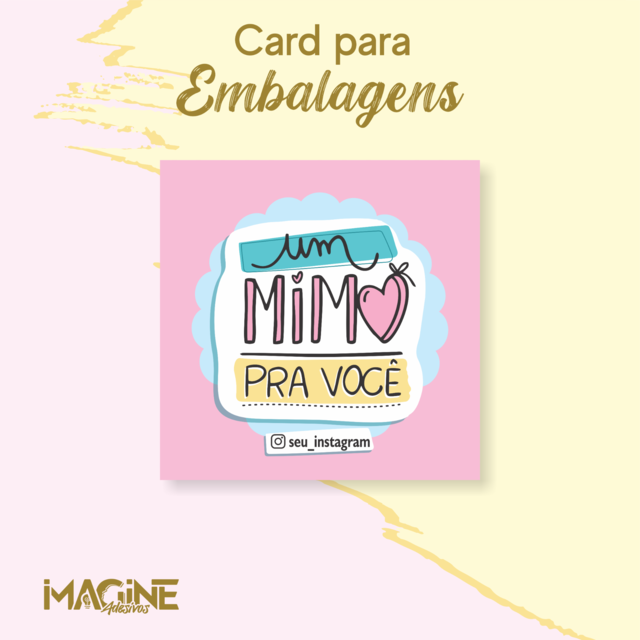 CARD AGRADECIMENTO Um mimo pra você