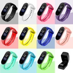 5 Relogios Infantil Led Pulseira ajustavel - comprar online