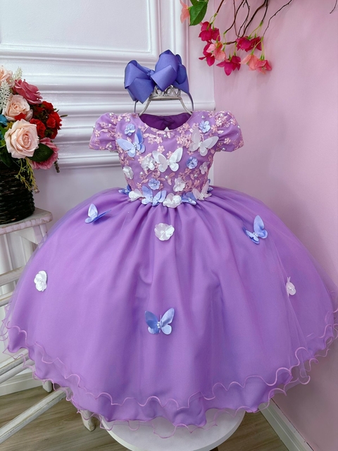 Vestido Infantil Princesa Sereia Ariel e Amigos C/ Pérolas Sku: 1186RR  Categoria: BAILA NINA 4 ao